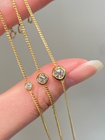 Bracelet Lerca Cuban Chain avec Diamants Bulles – Série d'Accessoires de Mode pour Poignet