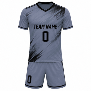 Uniforme de Fútbol Personalizado, Conjunto de Camiseta y Pantalones Cortos, Ropa Deportiva Ligera de Alto Rendimiento para Entrenamiento y Partidos - Product Image 5