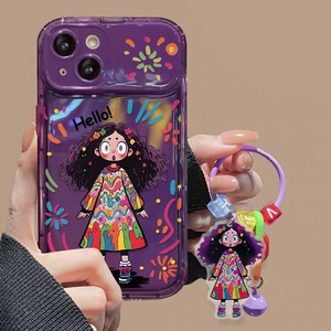 <span class=keywords><strong>Funda</strong></span> Divertida para Teléfono Móvil con Diseño de Chica de Pelo Largo, Espejo y Soporte, de TPU, para <span class=keywords><strong>iPhone</strong></span> 17 8 X Xr XS <span class=keywords><strong>11</strong></span> 12 13 14 15 16 Pro Max - Product Image 1