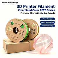 Filamen Printer 3D PETG Transparan Jernih 1.75mm 1kg Gulungan Kristal Jernih Kualitas Tinggi Harga Grosir Pabrik Murah