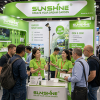 SUNSHINE Lance de pulvérisation de jardin à longue portée de 36 pouces, 10 modes de pulvérisation, 160 °   Bâton de contrôle aquatique réglable en aluminium avec poignée en mousse et commande au pouce