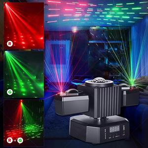 Luz Móvil de Cabeza LED de 50W al por Mayor, Control Remoto DMX, Luz de Discoteca RGBW, Bola Mágica Giratoria, Láser Rojo y Verde para Parques Temáticos y <span class=keywords><strong>DJ</strong></span> - Product Image 4