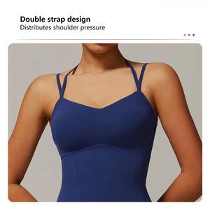 TN1860 スポーツスカート スリミング テニスドレス ダブルストラップ テニススカート フィットネス ワークアウト アクティブウェア ジム ヨガ ゴルフ レディースドレス - Product Image 2