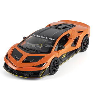 Coche de Juguete de Metal a Escala 1:32, Modelo de Coche de Carreras <span class=keywords><strong>Rambo</strong></span> Super Racing, Simulación de Aleación con Sonido y Luz, Regalo - Product Image 1