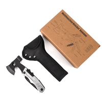 Bochen Nouveau produit Hache multifonctionnelle portable Mini marteau à clous Multi-outils Outil de camping en plein air Verrou de sécurité Couteaux EDC Outils
