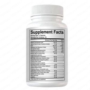 Low MOQ Support Inmune All Natural Cinnamon Bitter Melon Chromium <span class=keywords><strong>Mulberry</strong></span> Blood Complex Cápsulas para hombre y mujer - Product Image 2