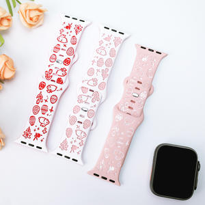 Bracelet de montre HMJ à gravure laser bicolore pour <span class=keywords><strong>Apple</strong></span> <span class=keywords><strong>Watch</strong></span>, compatible avec <span class=keywords><strong>Apple</strong></span> <span class=keywords><strong>Watch</strong></span> Series 11 10 9 8 7 6 5 4 3 SE Ultra 2 3 - Product Image 4