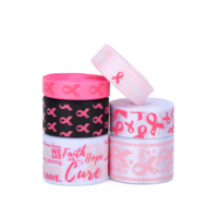 Personnaliser le logo du ruban cadeau en polyester noir personnaliser le ruban d'impression imprimé riased en feuiaison gratuite