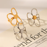 Ensemble de bijoux fantaisie pour femme, bagues ouvertes florales romantiques, ajustables, style bohème chic, empilables, texturées irrégulières et épaisses