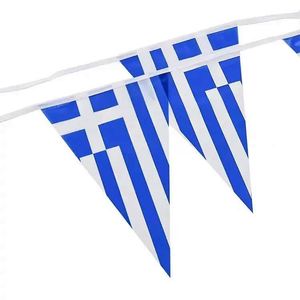 Custom Country Printing Bunting <b>Flags</b> National Triangular Decoration England Greece PE String <b>Flag</b> - Product Image 2