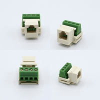 Modulo di Rete Vocale RJ11 a 4 Fili, Jack Keystone IDC a 3 Porte in Bronzo Fosforoso per Cablaggio di Telefoni IP Aziendali