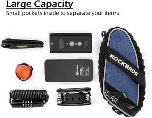 Échantillon gratuit Sac de selle de vélo multifonctionnel pliable grand format imperméable pour voyage en montagne - Product Image 3