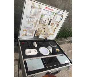 Chrome Handle Aluminum Case with Protective Custom Foam for Equipment Safety Shockproof <b>Tool</b> <b>Storage</b> <b>Box</b> - Product Image 1