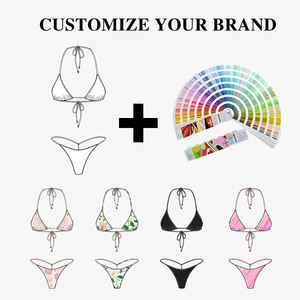 Bikini de dos piezas de lujo de verano al por mayor de fábrica, traje de baño de mujer, bikini personalizado de fabricante - Product Image 2