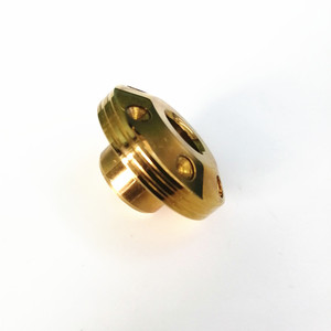Tuerca de Brida de Latón con Cuatro Orificios y Rosca Interna, Componente Metálico - Product Image 5