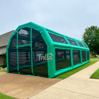 Cage de frappe gonflable en PVC durable Cage de frappe de baseball gonflable