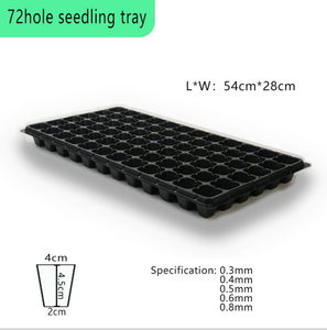 Bandeja de Plástico Reutilizable de 72 Celdas para Germinación de Semillas, Bandeja para Plantar y Sembrar - Product Image 2