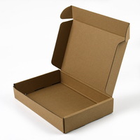 Boîte en carton ondulé kraft personnalisée avec logo imprimé en usine, boîte d'expédition écologique en papier