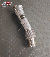 Tuyau d'échappement avant en acier inoxydable KM Performance N26 pour BMW 2.0T, connexion à joint sphérique à flux direct avec isolation thermique