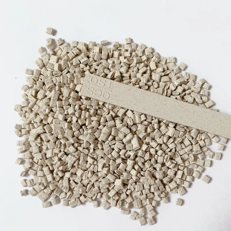 Nhựa phân hủy PP tre Cà Phê Trà gỗ bột mì nhựa thân thiện với môi trường thực vật sợi nguyên liệu hạt