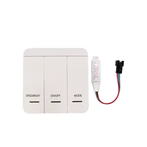 Wireless RF smartphone app control low voltage security running water flowing pixel led strip unit controller