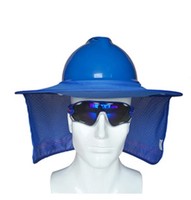 Bas prix travail en plein air pliable été casque de protection pare-soleil casque capuche haute visibilité casque cou bouclier casque ombre