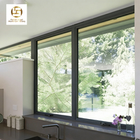 Producto Verificado: Ventanas de Aleación de Aluminio NFRC AS2047 	 Ventanas para el Hogar en Mansiones Modernas, Ventana Corredera de Aluminio Insonorizada