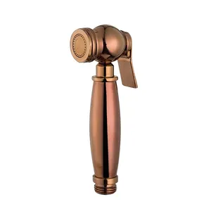 Solid Brass Bidet Sprayer Rose Gold Shower Toilet Handheld Bidet