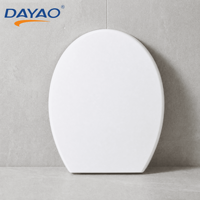 Couvre-siège de toilette plat UF pur, personnalisé, lavable, taille standard, forme sur mesure, dégagement rapide, fermeture douce, moderne, garantie 2 ans