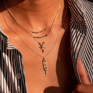 Collier CANNER S925 en argent sterling avec zircon bleu en forme de goutte d'eau, plaqué or 18 carats, bijoux pour femmes - Product Image 4