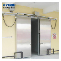 Fabricant de Porte Coulissante de Chambre Froide en Panneau Sandwich, Simple ou Double avec Rail Guide en Aluminium