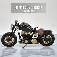 Cadeaux faits à la main, décoration intérieure, accessoires de style américain, œuvres d'art en métal, miniatures de motos Harley en métal moulé sous pression