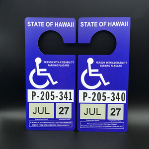 Porta Cartellino per Parcheggio Disabili in PVC, Segnaletica di Sicurezza per Porte o Auto, Supporto per Cartellino Disabili (Cartellino Non Ufficiale) - Product Image 5