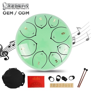 Tambor de Percusión de Lengüetas de Acero de Alta Calidad, 8 Notas, 8 Pulgadas, Instrumento Musical Handpan, Tono F - Product Image 1