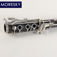 MORESKY E117 Clarinete Soprano BB de 17 Llaves, Colorido, Niquelado, Cuerpo de Resina ABS, Instrumento de Viento Personalizable