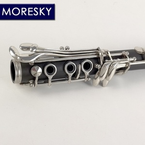 เครื่องดนตรี MORESKY E117 คลาริเน็ต บีแฟลต โซปราโน 17 คีย์ ชุบนิกเกิลหลากสี - Product Image 6