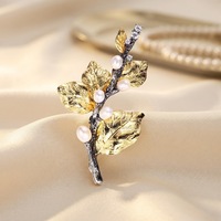Branches d'arbre Perle d'eau douce Broche en argent sterling 925
