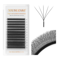 XIUSUZAKI 0.07 noir mat YY 3D 4D 5D 6D 7D 8D W forme Extension de cils naturel Long C D Curl cils doux cils cils