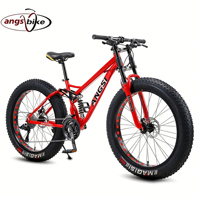Vélo de montagne pour hommes en alliage d'aluminium de 26 pouces, 27 vitesses, pneus larges, vente en gros