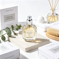 Flacon de parfum vide en verre de 15 ml, flacon pulvérisateur cosmétique, flacon en verre rechargeable pour emballage de parfum et de soins de la peau avec bouchon à bille