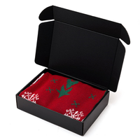 Boîte d'Expédition Noire Personnalisée en Gros avec Logo Personnalisable, Boîte d'Emballage Carton Ondulé pour Vêtements Chaussures Chapeaux