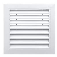 Grilles d'aération carrées modernes et industrielles en aluminium, étanches, pour l'admission d'air frais, pour sous-sols et entrepôts