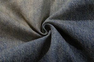 Shorts en jean épais pour <span class=keywords><strong>homme</strong></span> avec déchirures irrégulières, bords bruts, design œil de chat et patchs délavés à la pierre - Product Image 6