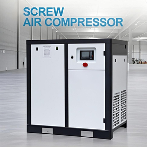 Compresseur d'air à vis rotatif industriel intelligent de 7,5 kW à 75hp sans huile avec moteur 380V et roulement refroidi par air alimenté en courant alternatif - Product Image 1