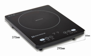 Table de cuisson à induction portable pour la maison, 2100W, brûleur unique, minuterie 8 heures, verrouillage enfant et fonction Min, noir - Product Image 3