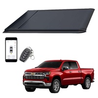Cubierta Retráctil Eléctrica Impermeable de Alta Calidad para Caja de Camioneta Silverado 1500 Ram, Tapa Enrollable de Aluminio sin Perforación