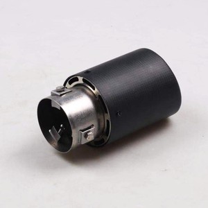 Embout d'échappement universel en fibre de carbone, finition mate, type à sertir, pour tuyau d'échappement de voiture D2366 - Product Image 2