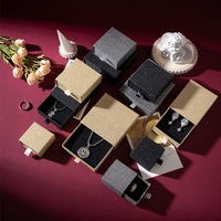 Bijoux de luxe en gros de haute qualité boîte-cadeau à tiroir rigide boîtes d'emballage recyclables pour bagues collier