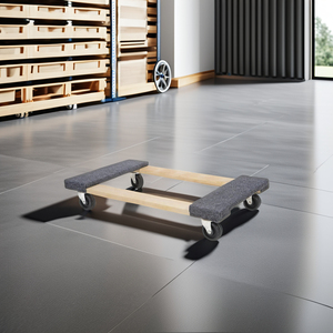 Alta calidad Moving Dolly 4 ruedas Acercarse suavemente Wood Dolly 1000 LB Capacidad Hardwood Dolly - Product Image 2
