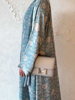 Mexizo 2026 Nouvelle Collection Printemps – Abaya de Luxe en Laine Pashmina pour Femme, Style Dubaï, Robe Musulmane Modeste avec Hijab et Imprimé Floral